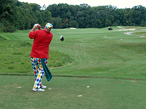 Frank Mann at a Semper Fi Fund golf event